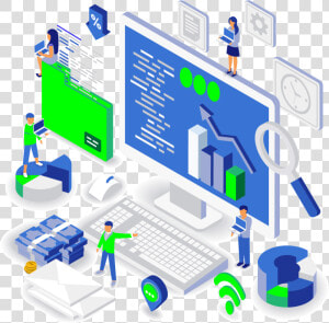 Instagram Direct Message On Computer   Digital Marketing Isometric  HD Png Download