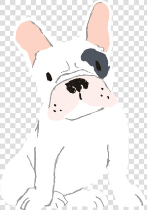 Hand painted Cartoon Dog Dog Material   Cartoon Cute French Bulldog Drawing  HD Png Download