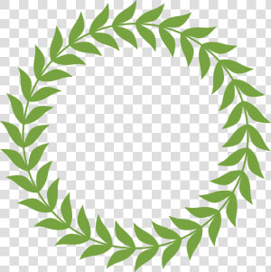 Wreath Clipart Transparent Background Vector Laurel   Round Laurel Wreath Clipart  HD Png Download