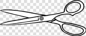 Scissors Clipart   Scissor Black And White  HD Png Download