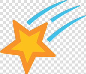 Transparent Sparkles Emoji Png   Android Shooting Star Emoji  Png Download
