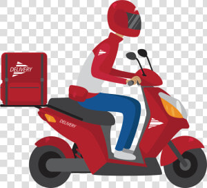 Take Out Adobe Illustrator   Desenho De Entregador De Moto  HD Png Download