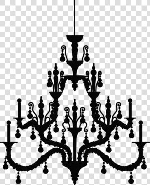 Light Chandelier Silhouette   Chandelier Silhouette Png  Transparent Png