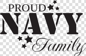 Proud Navy Family   Calligraphy  HD Png Download
