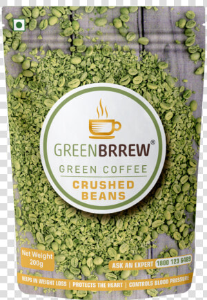 Greenbrrew Organic Unroasted Green Coffee Crushed Beans   Mung Bean  HD Png Download