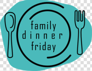 Family Dinner Friday   Spoon And Fork  HD Png Download