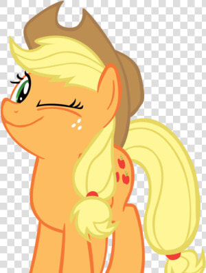 Mlp Applejack Wink  HD Png Download