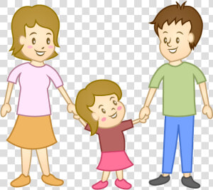 Thumb Image   Family Of 3 Cartoon  HD Png Download