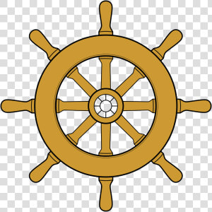 Clip Art Old Boat Steering Wheel   Ship Steering Wheel Free  HD Png Download