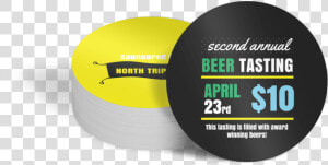 Beer Tasting Coaster Template Preview   Circle  HD Png Download