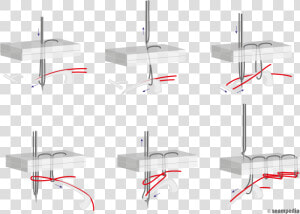 Sewing Stitch Formacion Puntada Ancora Paralela Formation   Formacion De Puntada 401  HD Png Download