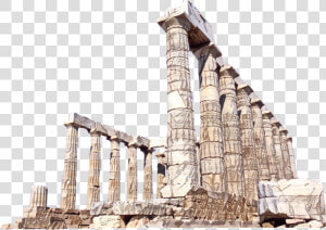  ftestickers  temple  poseidon  architecture  columns freetoedit  HD Png Download