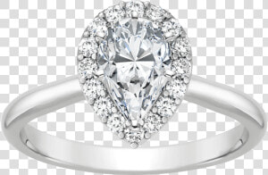 Unique Halo Diamond Ring  HD Png Download