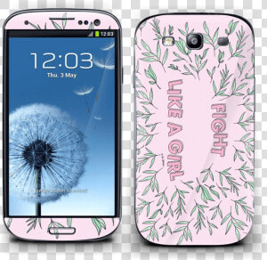 Fight Like A Girl   Samsung Galaxy S3 Neo Black  HD Png Download