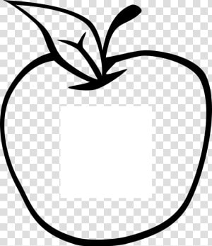 Apple Cliparts   Apple Clipart In Black And White  HD Png Download