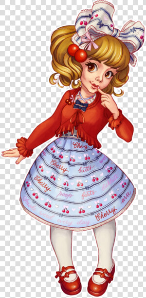 My Friend Ali In One Of Her Lolita Fashion Coordinates    Cartoon  HD Png Download