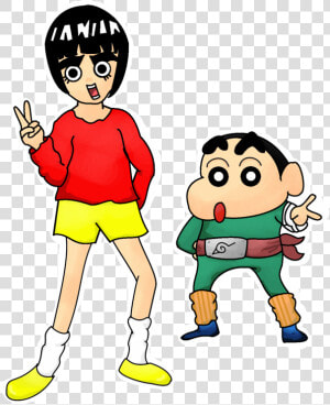 Transparent Rock Lee Png   Shin Chan Dancing Transparent  Png Download