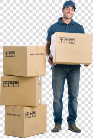 Relocating   Guy Moving Boxes Png  Transparent Png