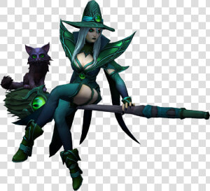 Whitemane Cat Broom Mount 1   Illustration  HD Png Download