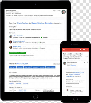 Notification Email For A Scheduled Interview On Phone   Iphone  HD Png Download