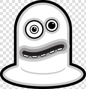 Monster Black And White Cartoon Clip Art   Cartoon Monsters Black And White  HD Png Download