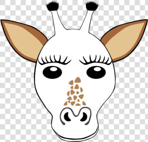 Giraffe Clipart Template   Giraffe Head Coloring Page  HD Png Download