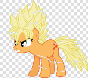 Jordanb22  Aura  Dragon Ball Z  Electricity  Frown    My Little Pony Super Saiyan  HD Png Download