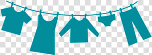 Clothes Line Laundry Room Silhouette   Clothes On Washing Line Silhouette  HD Png Download