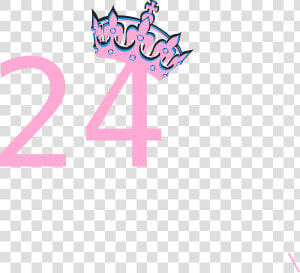 Number 24 In Pink   Number 7 Design Pink  HD Png Download