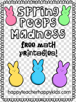 Spring Peeps Madness Cover Image   Peeps Math  HD Png Download