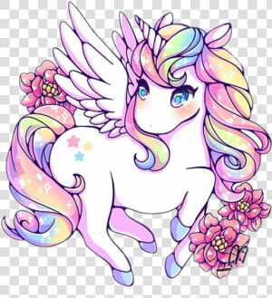 Transparent Horse And Pony Clipart   Rainbow Cute Unicorn Drawings  HD Png Download
