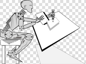 Humanoid Robot Drawing Png  Transparent Png