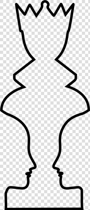 Queen Clipart Chess Piece   Chess Queen Line Drawing  HD Png Download
