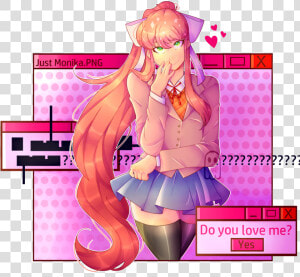 Monika Just Monika Doki Doki  HD Png Download