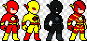 The Flash  Reverse Flash  Zoom  And The Flash   Sprite Pixel Art Character  HD Png Download