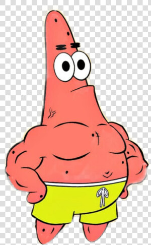  patrick  abs  strong  spongebob  uwu   Patrick L Étoile De Mer  HD Png Download