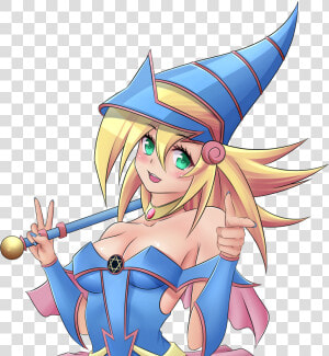Image Of Dark Magician Girl Die Cut   Cartoon  HD Png Download