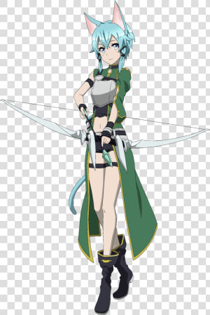 Sword Art Online Sinon Png  Transparent Png