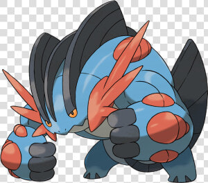 Swampert Sugimori Artwork   Mega Swampert  HD Png Download