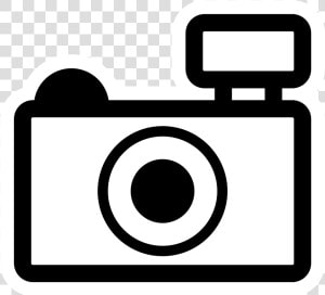 Transparent Camera Clip Art Png   Camera Clipart Black And White  Png Download