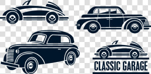 Classic Car Vintage Retro style Automobile   Classic Car Silhouette Vector  HD Png Download