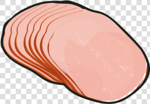 Collection Of Sliced   Clip Art Ham Slice  HD Png Download