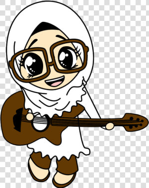 Muslimah Cartoon  HD Png Download