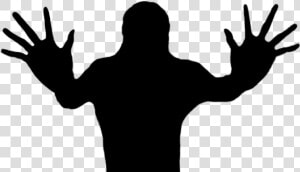  silhouette  trapped  person   Man Behind The Window  HD Png Download