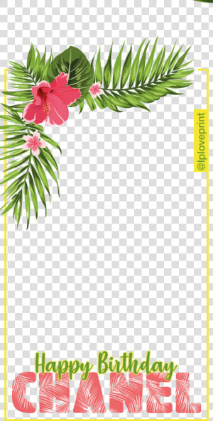 Tropical Border Corner Png   Png Download   Tropical Flower Border Clipart  Transparent Png