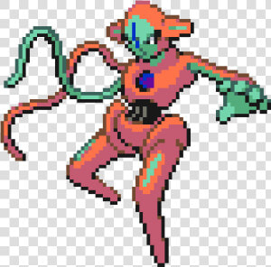 Deoxys Pixel Art Grid  HD Png Download