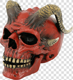 Red Demon Skull   Demonic Skull  HD Png Download