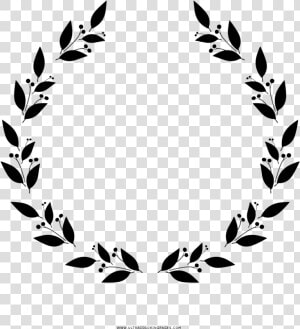 Laurel Wreath Coloring Page   Drawing Laurels Png  Transparent Png