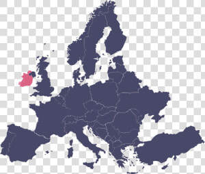 Irlande Carte D Europe  HD Png Download
