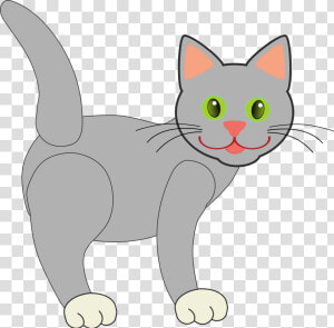 Kittens Clipart Gray Cat   Clip Art  HD Png Download